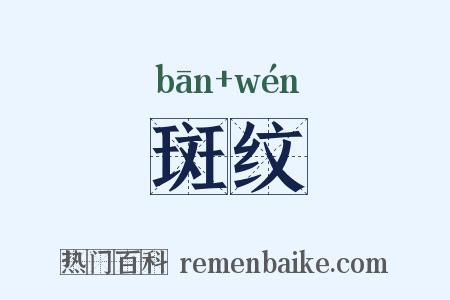 斑纹是什么意思的图片